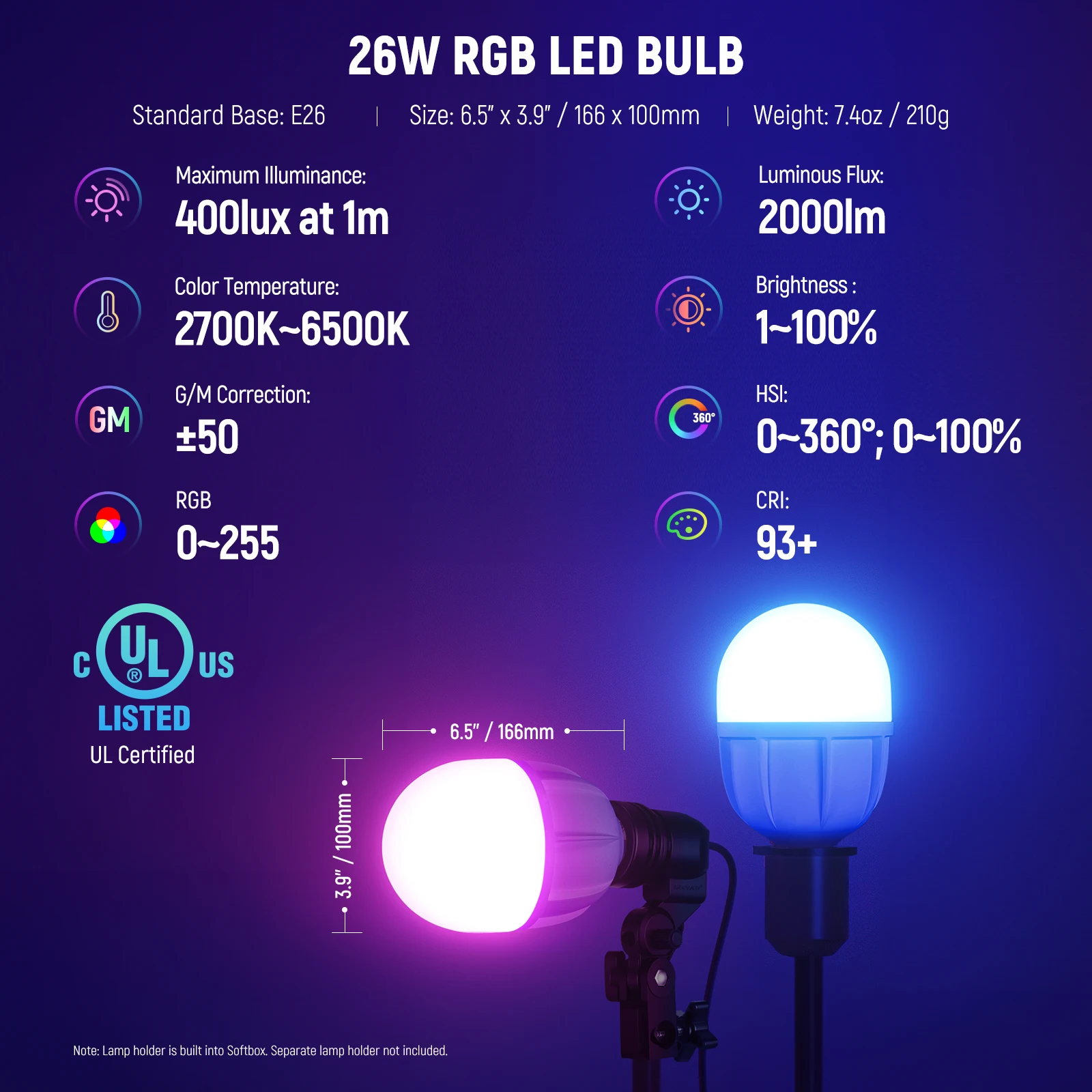NEEWER RGB Softbox Lighting Ki – Photography Bulb recenzja i cena