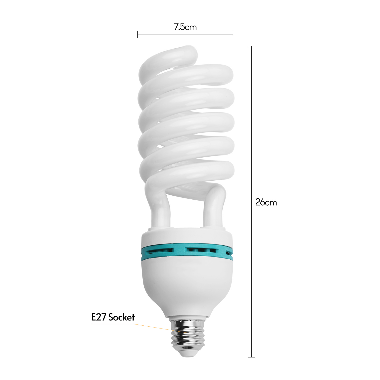 Andoer E27 135W Spiral Fluores – Photography Bulb recenzja i cena