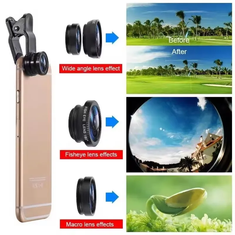 3in1 Clip-On Camera Lens for S – Photography Kit Xiaomi recenzja i cena