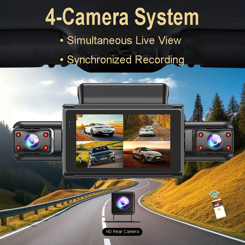 4K 4CH Hidden Car DVR with APP – Timelapse Controller recenzja i cena