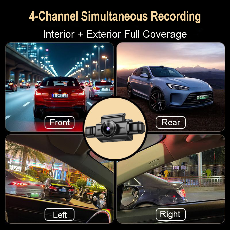 4K 4CH Hidden Car DVR with APP – Timelapse Controller recenzja i cena