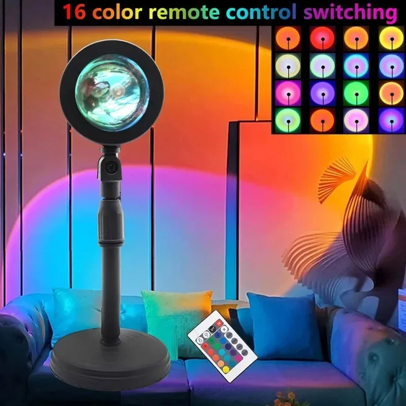 16 Color Sunset Lamp,RGB Mood  – Photography Bulb recenzja i cena